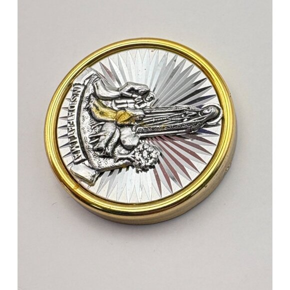 Our Lady Of Fatima Refrigerator Magnet Gold Silver Tone Religious Catholic - Picture 4 of 6